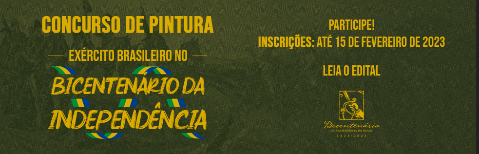 Banner do Prêmio de Pintura - Exército no Bicentenário da Independência do Brasil